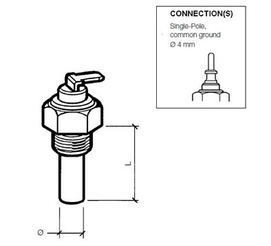 VDO Coolant temperature senders 120C